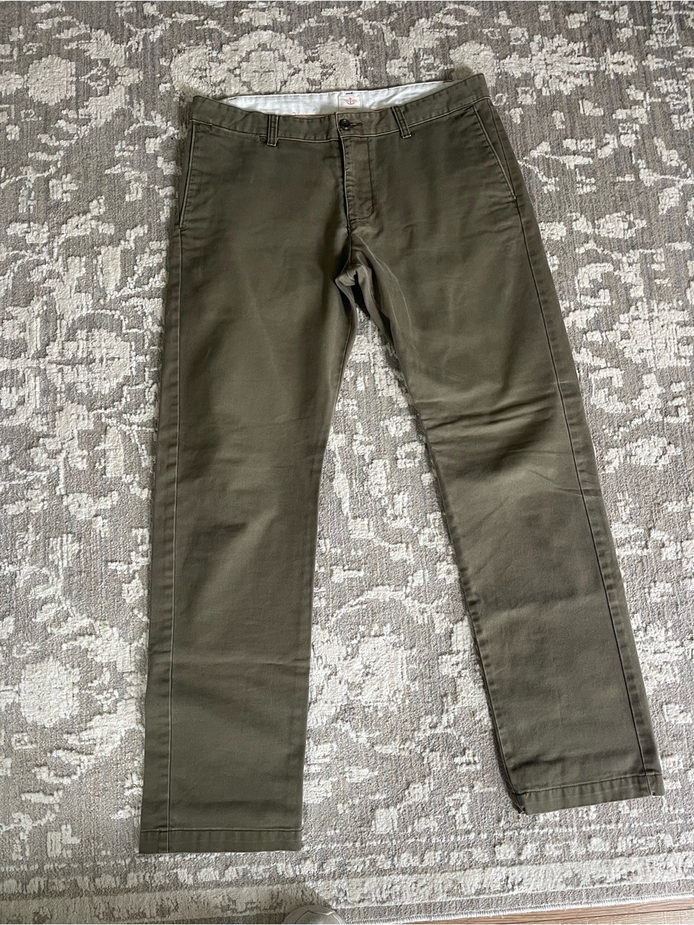 Dockers Olive Green Straight Chino Pants